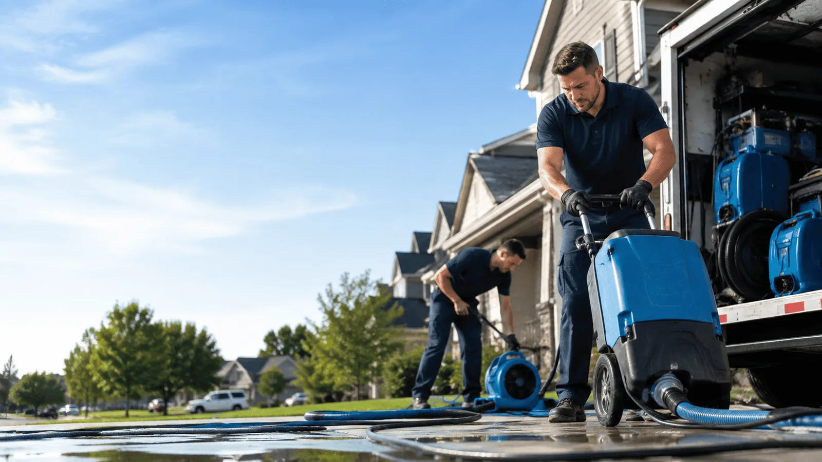 Dehumidification being performed in Rock Creek, OH